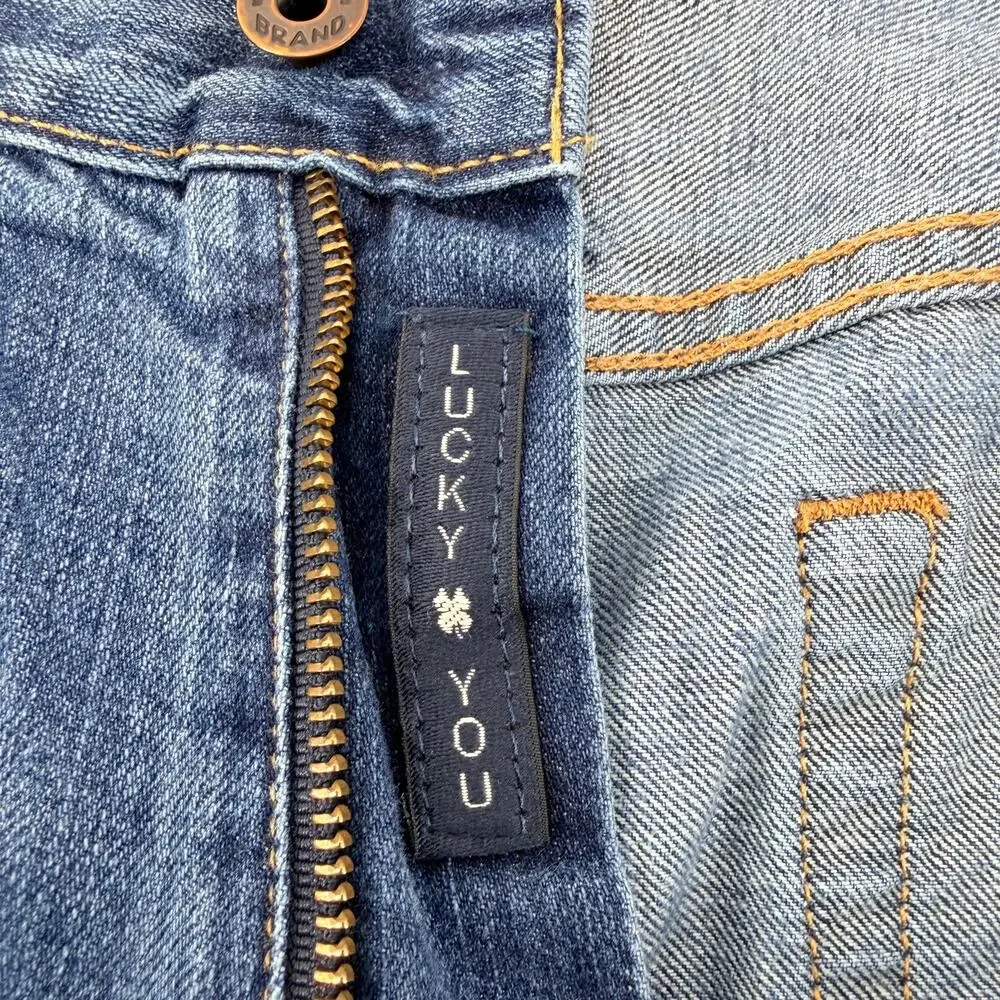 Lucky Brand 181 Relaxed Straight Jeans Mens Size 34x32 Medium Wash Denim